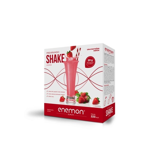 Prehranski shake, jagoda, Enemon, 360 g