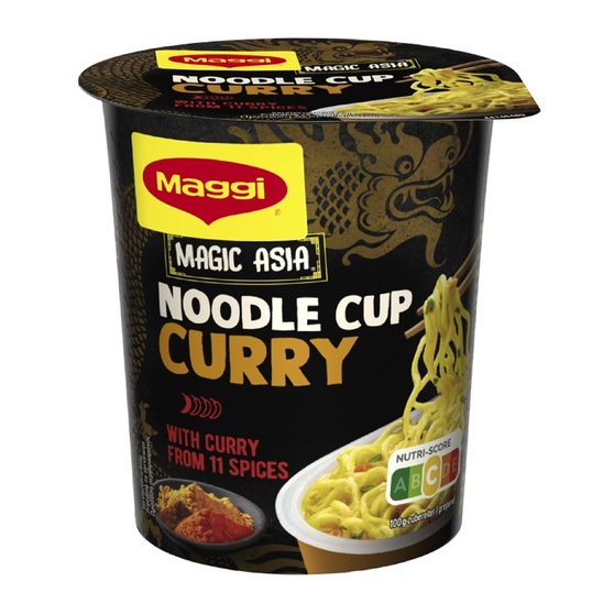 Instant rezanci v lončku, Curry, Maggi, 63 g