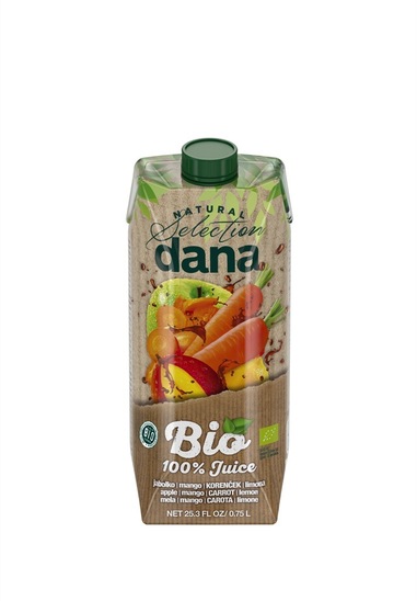 Bio 100% sok korenček, Dana, 750 ml