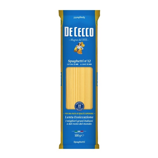 Špageti, št. 12, De Cecco, 500 g