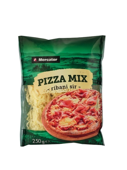 Ribani sir pizza mix, Mercator, pakirano, 250 g