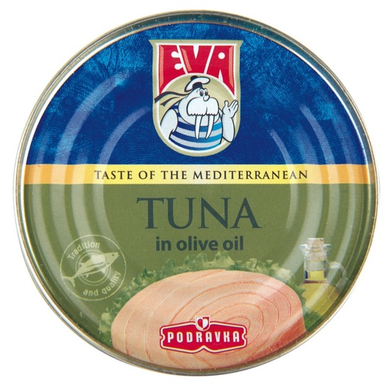 Tunina v oljčnem olju, Eva, 80 g