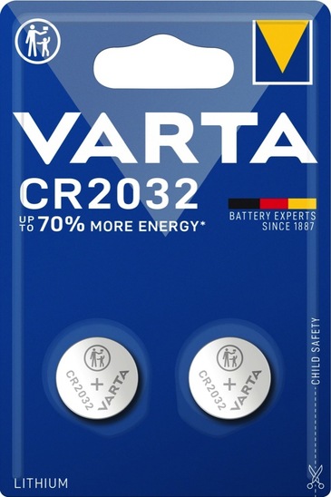 Specialni baterijski vložek Varta, CR2032 Lithium, 2/1