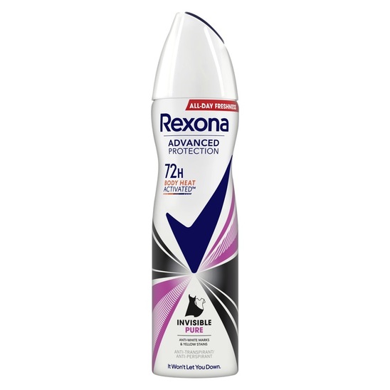 Deodorant Advanced Protection Invisible Pure sprej, Rexona, 150 ml