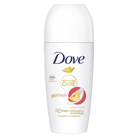 Deodorant Peach & White Blossom roll on, Dove, 50 ml