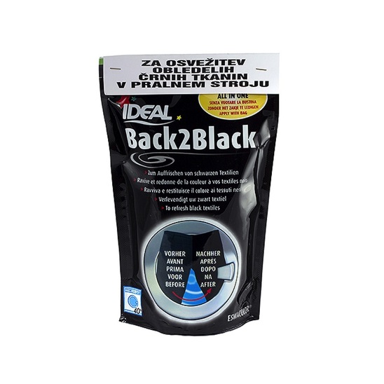 Črna barva za perilo Ideal Back 2 Black, 400 g