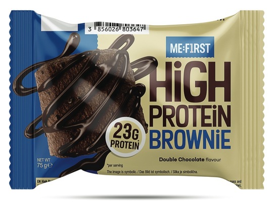 Proteinski brownie Me:First, dvojna čokolada, Polleo Sport, 75 g