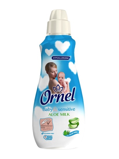 Mehčalec, Baby & Sensitive, Aloe Milk, Ornel, 800 ml