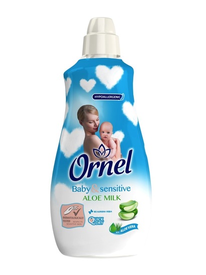 Mehčalec, Baby & Sensitive, Aloe Milk, Ornel, 1,6 l