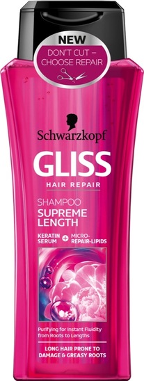 Šampon za lase Supreme Length, Gliss, 250 ml