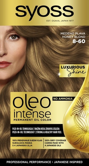 Barva za lase Color Oleo, 8-60 medeno blond, Syoss