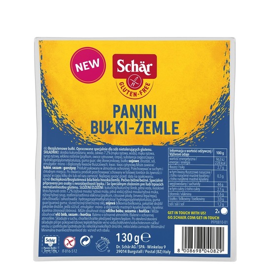 Kruh Panini, brez glutena, Schar, 130 g