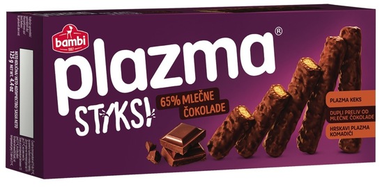 Keks s čokoladnim oblivom, Plazma, 125 g