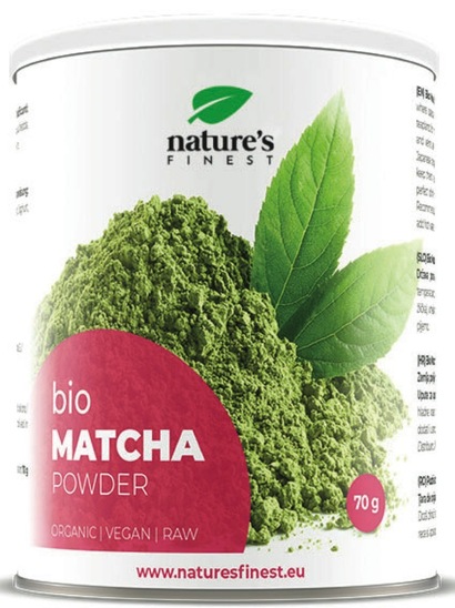 Bio Matcha v prahu, Nature's Finest, 70 g