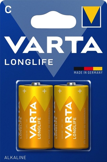 Baterijski vložek Varta, Longlife Extra C, 2/1