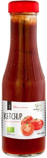 Bio ketchup sladkan z agava sirupom, Nutrisslim, 320 ml