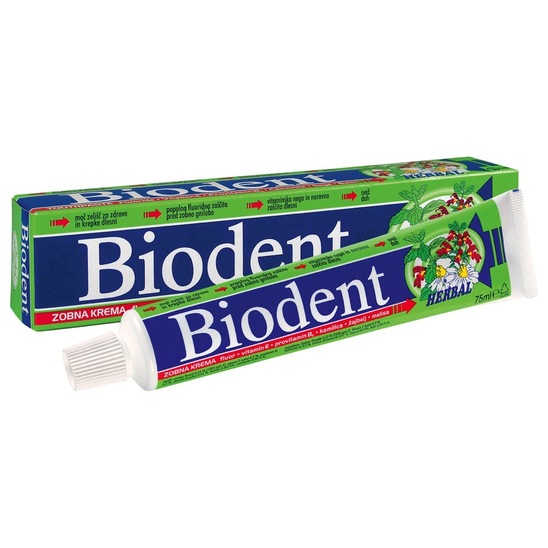 Zobna pasta Biodent Herbal, 75 ml