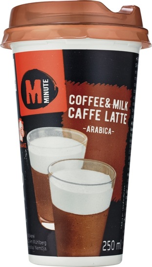 Kava z mlekom, Macchiato, Minute, 250 ml