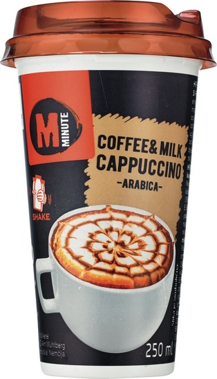 Kava z mlekom, Cappuccino, Minute, 250 ml