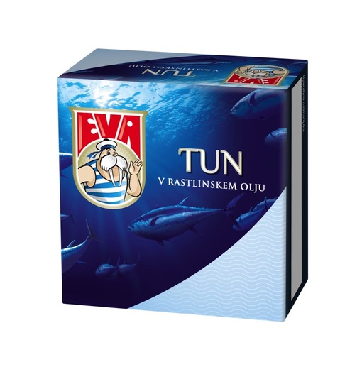 Tunina v rastlinskem olju, Eva, 80 g