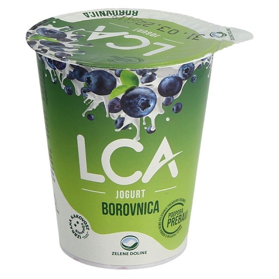 Sadni jogurt borovnica, 1,2 % m.m., LCA, 180 g