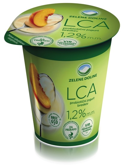 Sadni jogurt breskev, 1,2 % m.m., LCA, 180 g