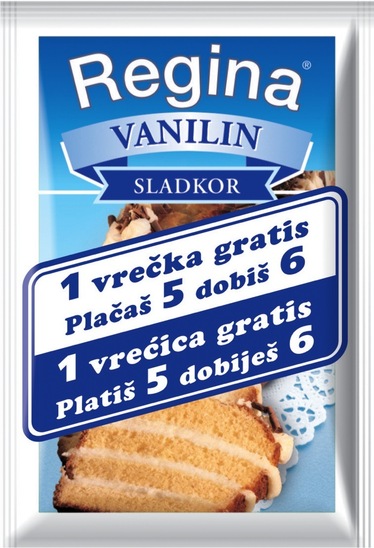 Vanilin sladkor, Regina, 5 + 1 gratis