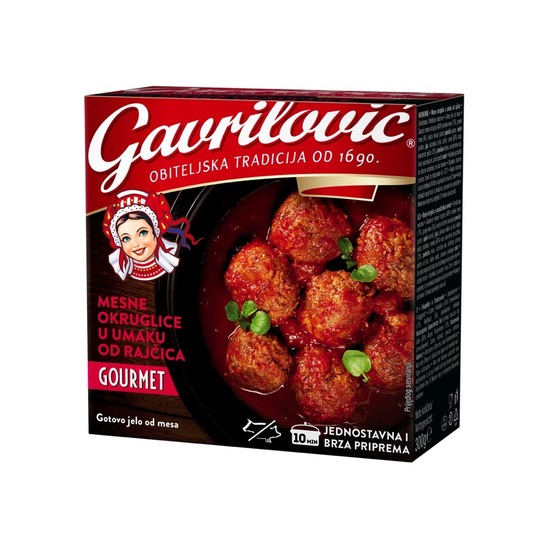 Mesne kroglice v paradižnikovi omaki, Gavrilović, 300 g