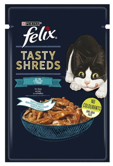 Hrana za mačke, Tasty Shreds, tuna, Felix, 80 g