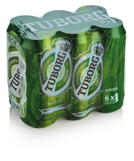 Pivo Tuborg, 4,6 % alkohola, 6 x 0,5 l