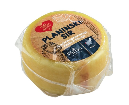 Planinski sir, polmastni, poltrdi, pakirano, cena za kg