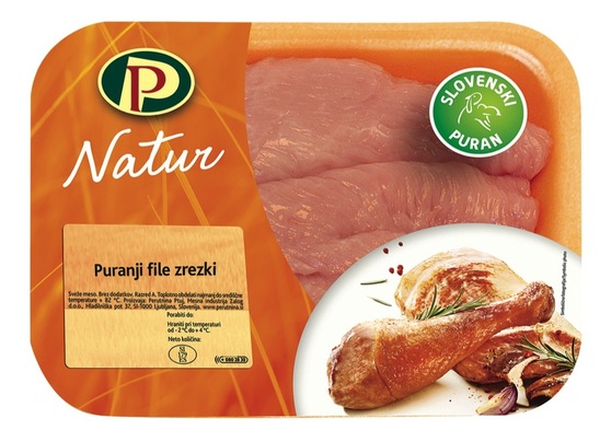 Puranji zrezki file Natur, Perutnina Ptuj, 400 g