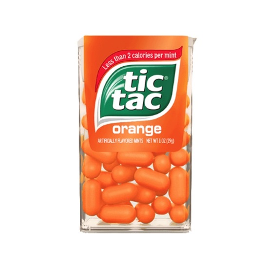 Bonboni, Orange, Tic Tac, 18 g