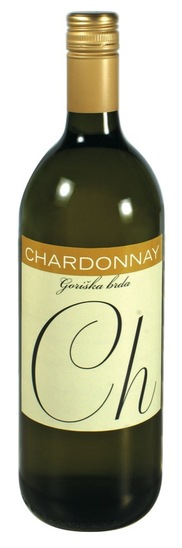 Chardonnay, kakovostno belo vino, Mercator, 1 l