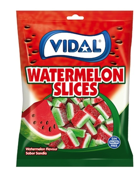 Bonboni, watermelon slices, Vidal, 90 g