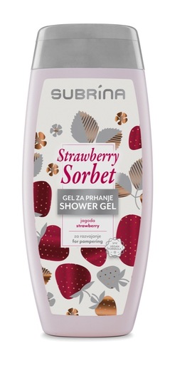 Gel za prhanje Strawberry Sorbet, Subrina, 250 ml