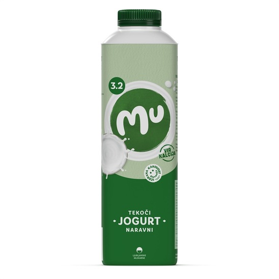 Navadni jogurt, 3,2 % m.m., Mu, 1 l
