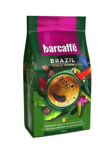 Mleta kava Brazil single origin, Barcaffe, 200 g
