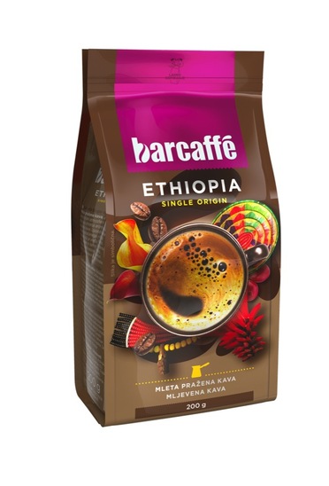 Mleta kava Etiopija single origin, Barcaffe, 200 g