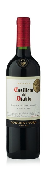 Cabernet sauvignon, vrhunsko rdeče vino, Casillero, 0,75 l