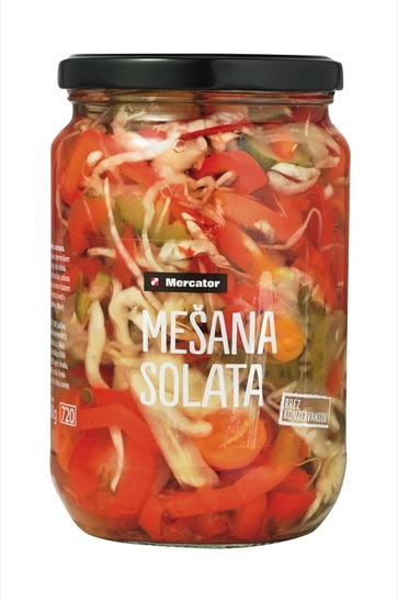 Mešana solata, Mercator, 670 g