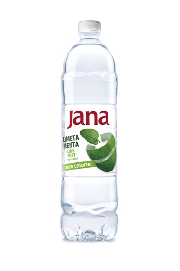 Negazirana voda z okusom, limeta in meta, Jana, 1,5 l