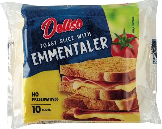 Topljeni sir Ementaler v lističih, Deliso, 200 g