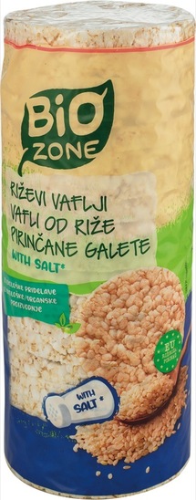 Bio riževi vaflji s soljo, Bio Zone, 130 g
