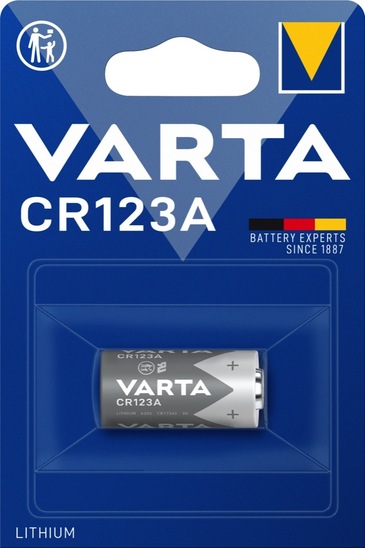 Specialni baterijski vložek, Varta, CR123A