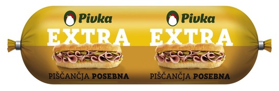 Extra piščančja salama, Pivka, pakirano, 500 g