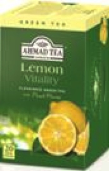Čaj zeleni z aromo in koščki limone, Ahmad, 20 vrečk, 40 g