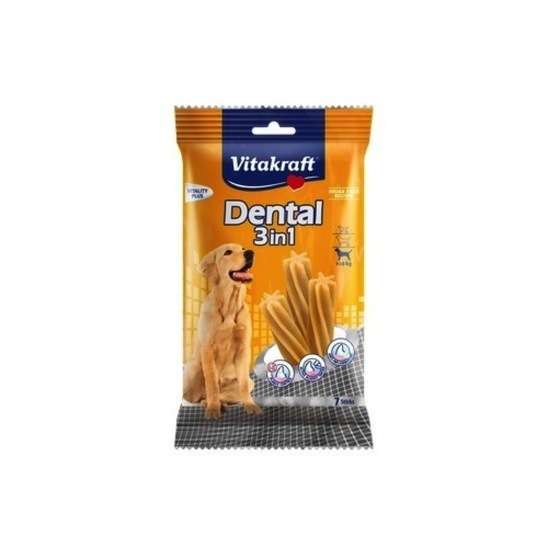 Prigrizek za pse Dental Stick 3v1, Vitakraft, 180 g