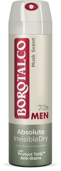 Deodorant v spreju, Invisible dry musk, Borotalco, 150 ml