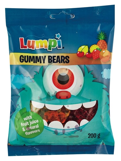 Bonboni Gummy Bears, Lumpi, 200 g